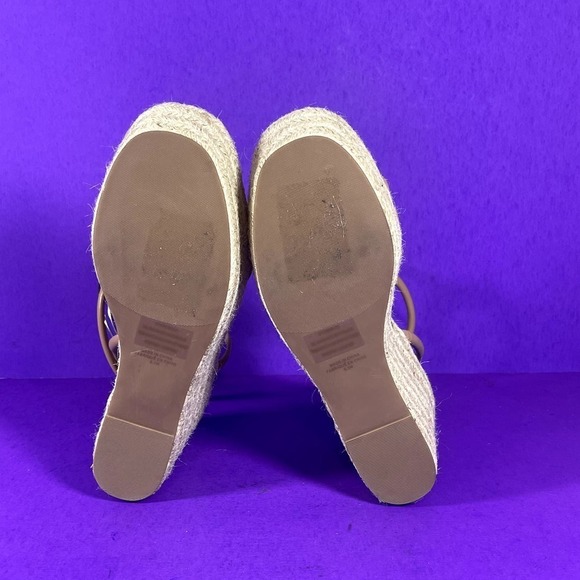 BP. Women's Nude Cohan Espadrille Platform Wedge‎ Strappy Sandal Size 9.5-NEW - Picture 6 of 7